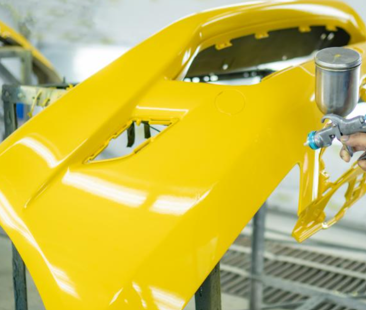 Polyurethane industrial top coats colour range